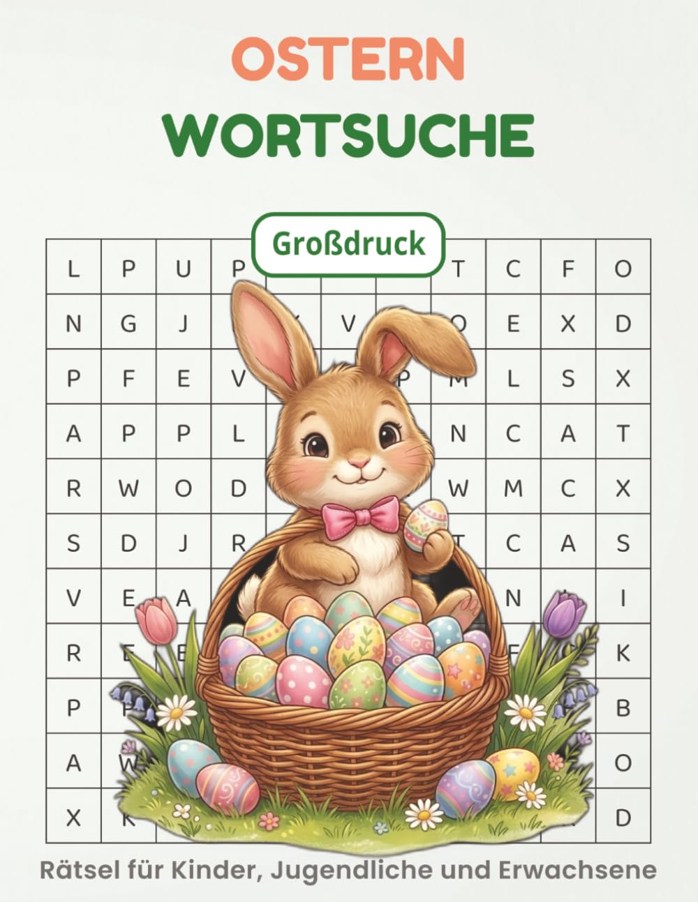 Ostern Wortsuchrätsel Großdruck: Wortsuchrätsel-Buch für Jugendliche, Erwachsene & Senioren mit Lösungen – Lustige Rätsel rund um Ostern & Frühling | ... – Perfektes Geschenk für die Osterzeit