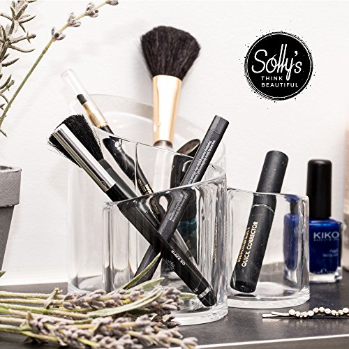 Solly’s Susann - Rangement pour Maquillage - Présentoir Transparent à 3 Compartiments - Image 6
