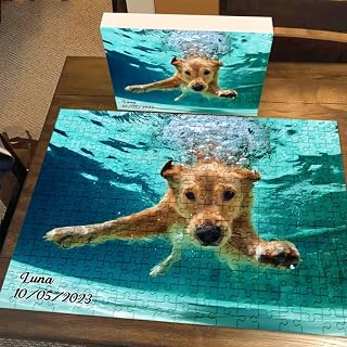 GOSSBY Custom Puzzle Photo for Family Personalized Puzzle Collage with Photo Custom Puzzle for Adult and Kids Family Wedding Graduation Gift Customized Picture Puzzle Gifts for Adult