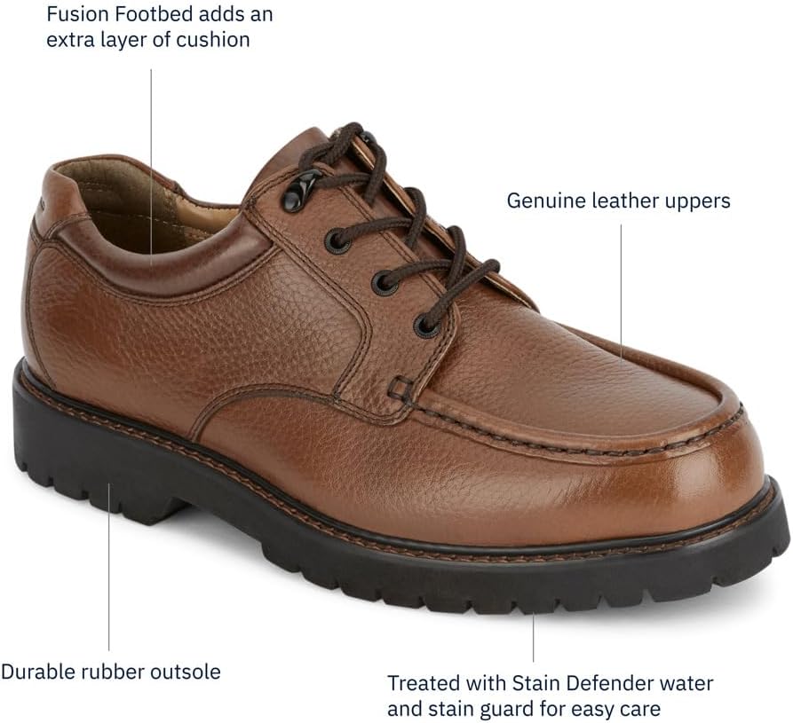 Dockers Mens Glacier Synthetic Leather Rugged Casual Oxford Shoe - Image 7