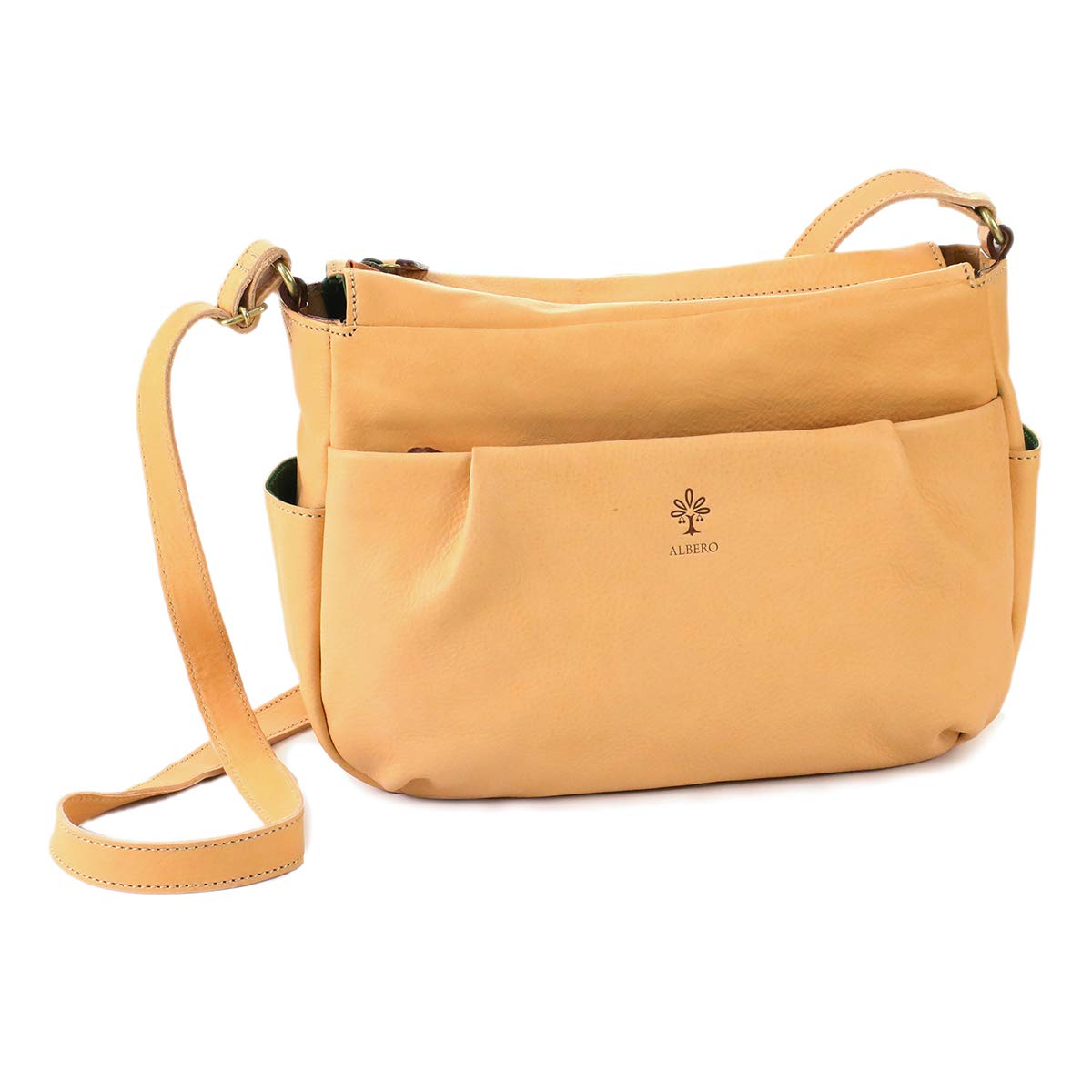 新品未使用 アルベロ ALBERO ショルダーバッグ ヌメ革 レディース 斜め
