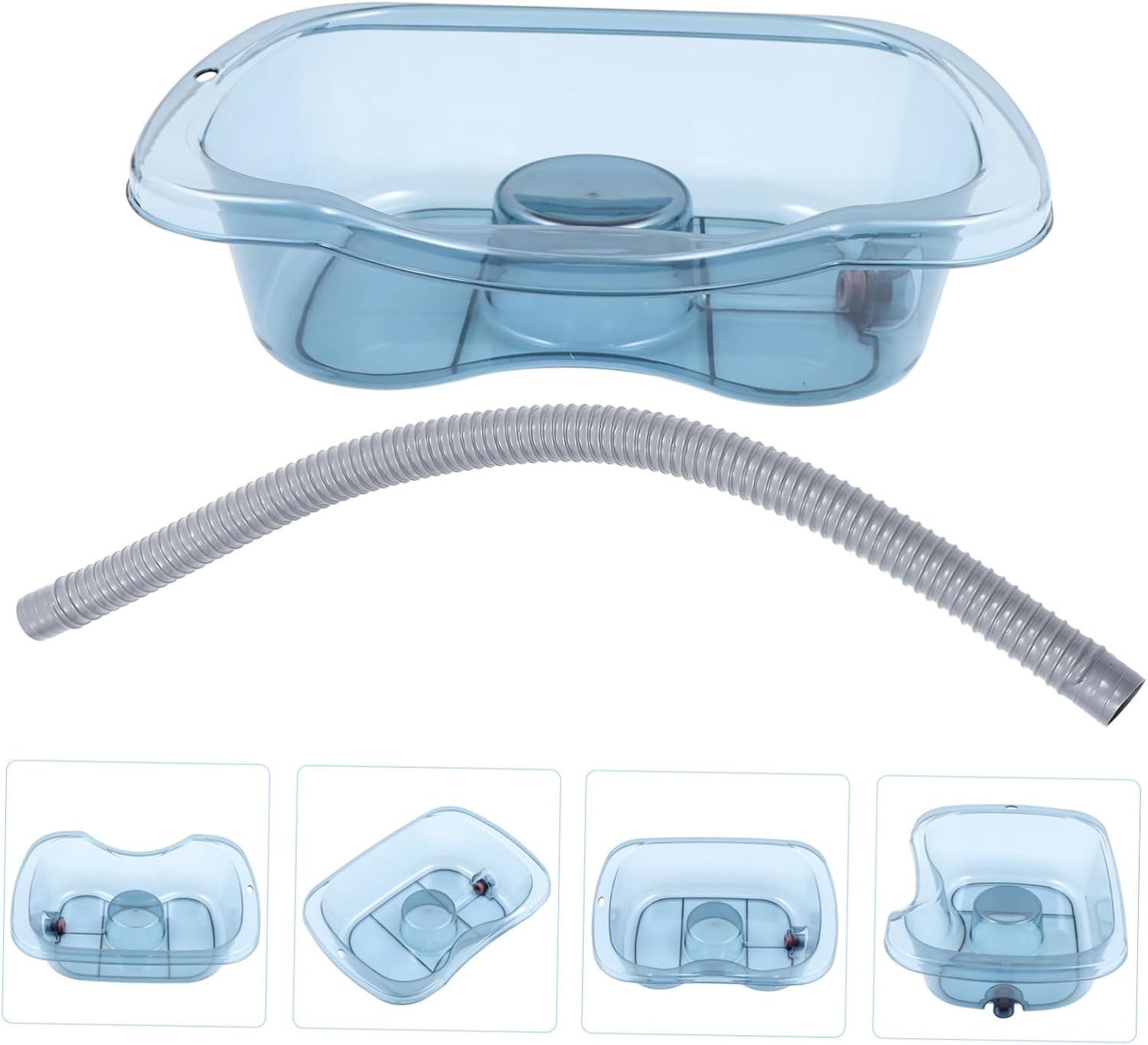 CALLARON Portable Shampoo Basin for Elderly and Pregnant Women Adjustable Hair Washing Sink Drain Suitable for Bedside Use for Home Care and Hospital Patients