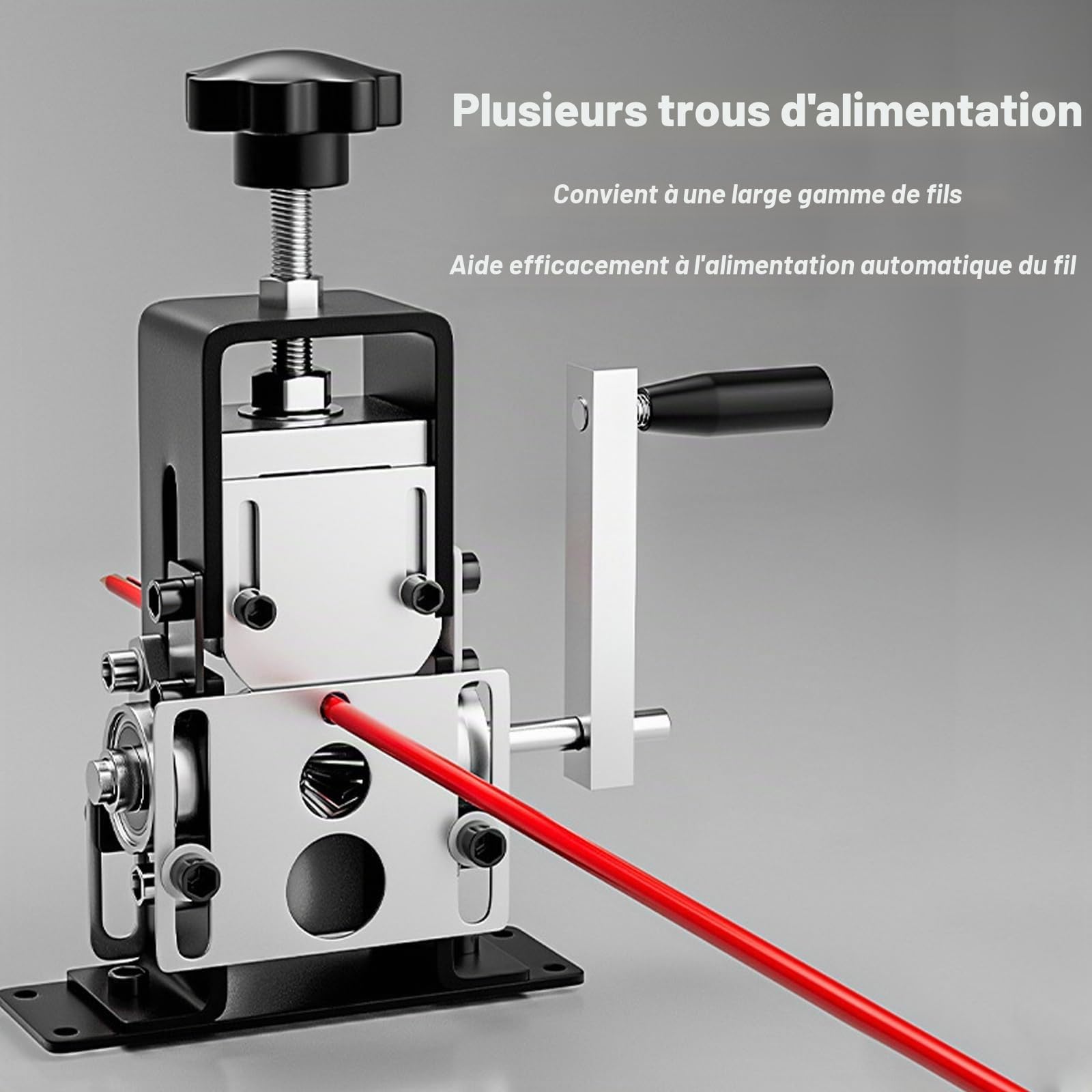 Denudeuse de Cable Electrique Manuel/électrique, Machine a Denuder Le Cuivre Les Fils Avec un Diamètre de Dénudage de 1-25 mm, Pince a Denuder (Modèle Argenté)