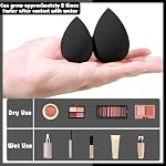 HGHDBT 36Pcs Black Makeup Brushes Set Professional Makeup Kit Multi-functional Makeup Tool Set with Facial Makeup Accessories, Foundation Makeup Brush Kit Eye and Face Make up Brushes & Tools