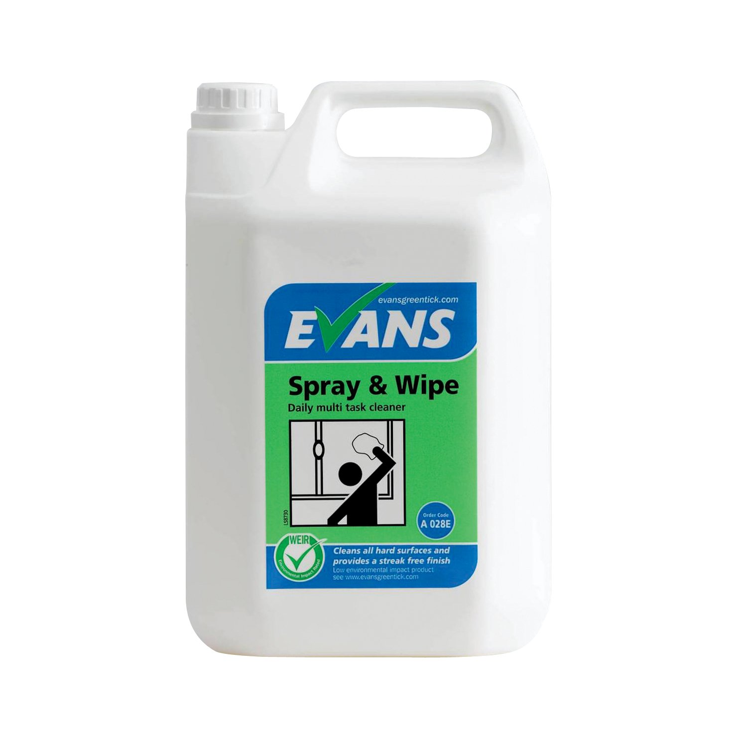 Evans Vanodine Spray And Wipe Cleaner 5Ltr