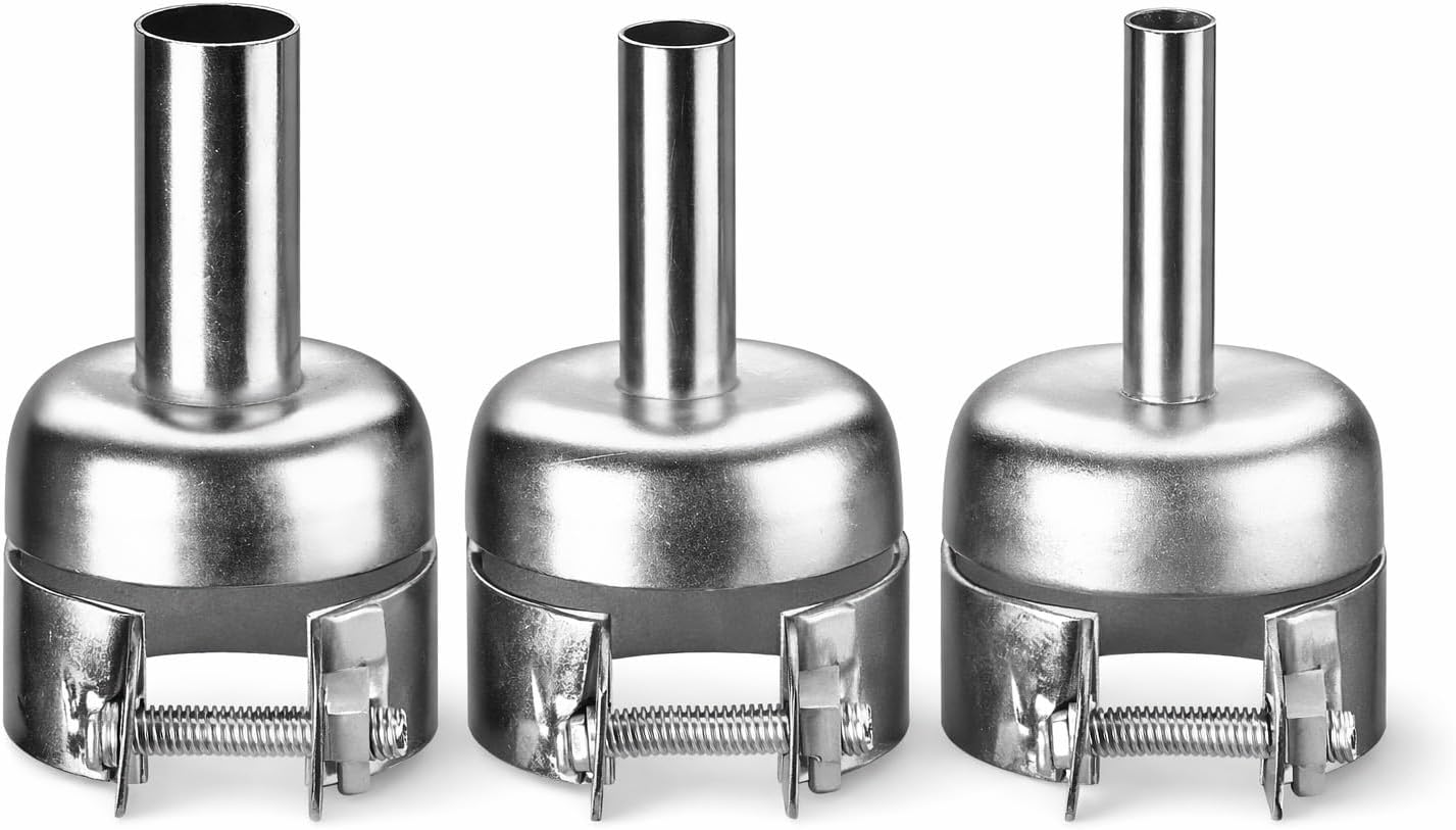 SCHOFIC 3 Set Nozzles Kits for Air Pump Type Hot Air Soldering Station Repair Tools