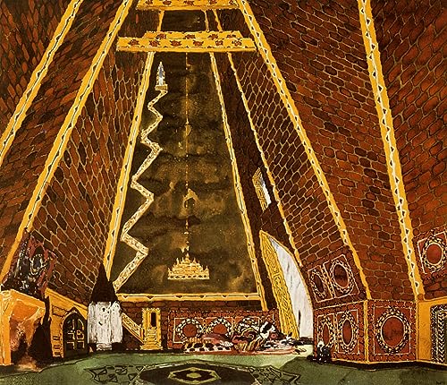 Pintura sobre lienzo al óleo clásica de Leon Bakst en alta resolución 60x90