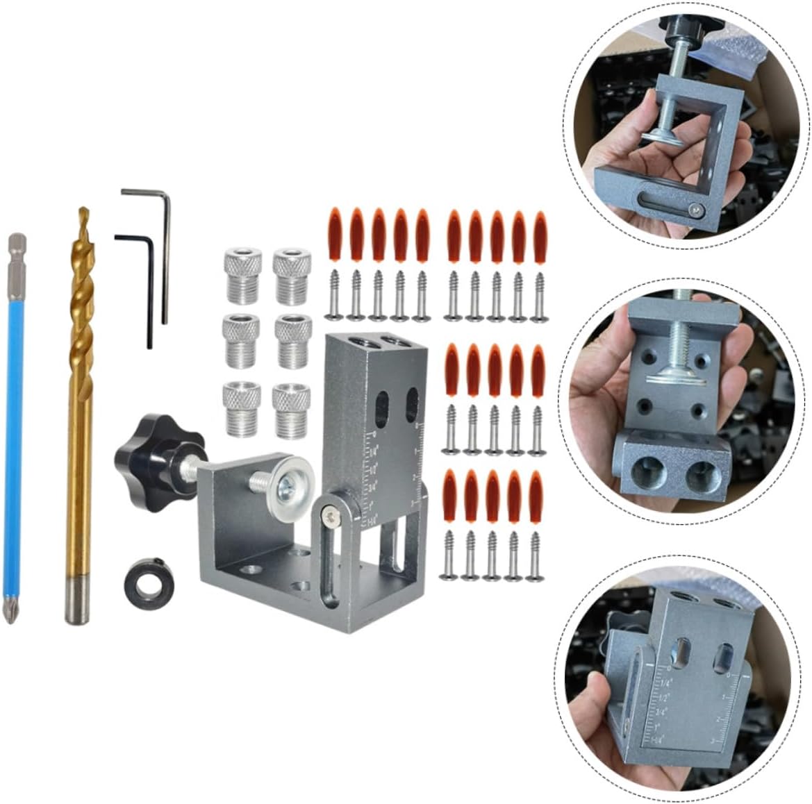 1set Inclined Positioner Clamps Efficient Woodworking Tool for Accurate Drilling and Positioning of Boards