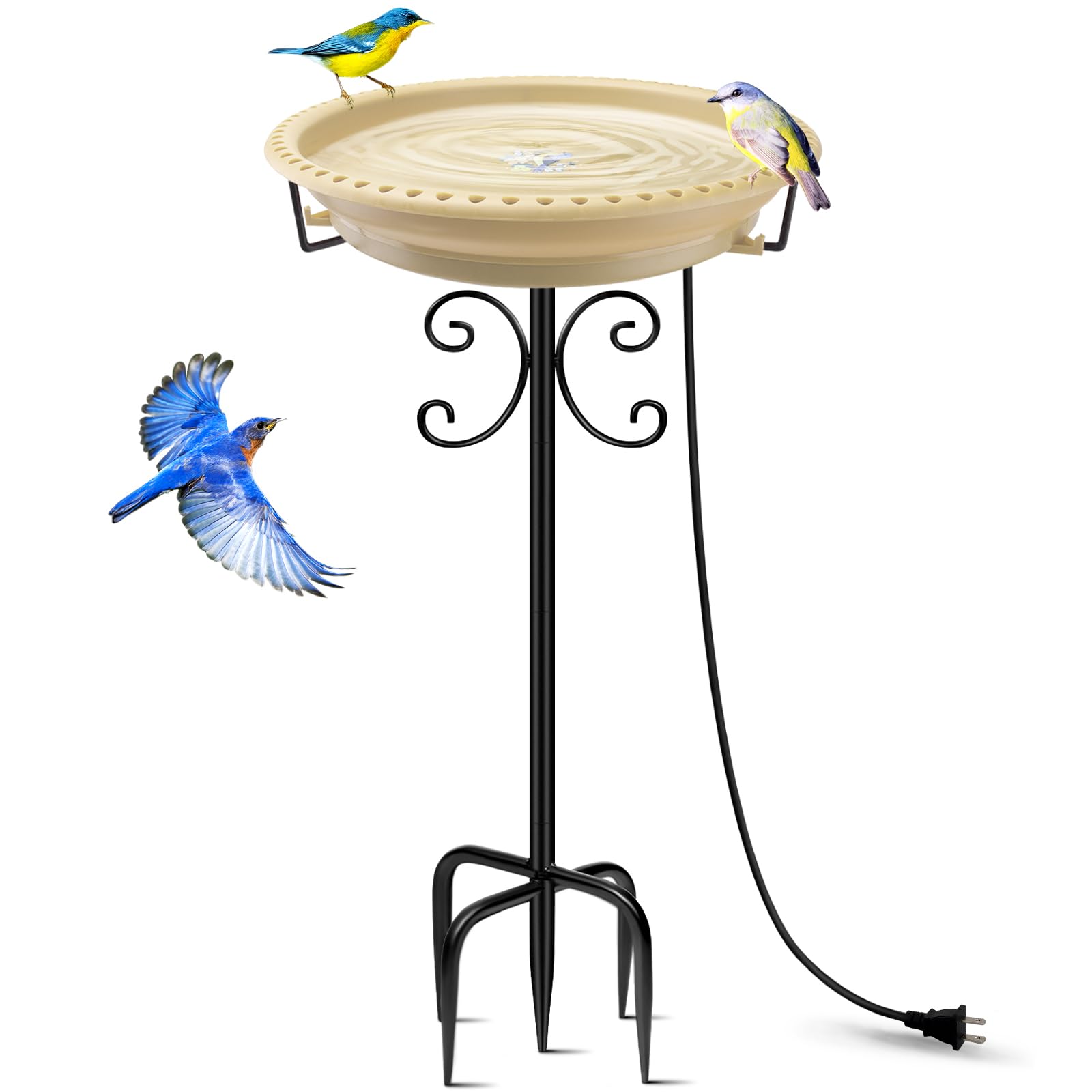 Daoeny Heated Bird Bath