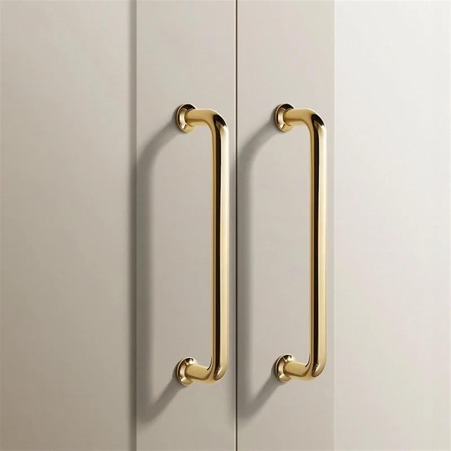 Zinc Alloy Single Hole Furniture Cabinet Drawer Knobs and Handles Kitchen Cupboard Wardrobe Door Pulls 2Pcs(Black 192mm)