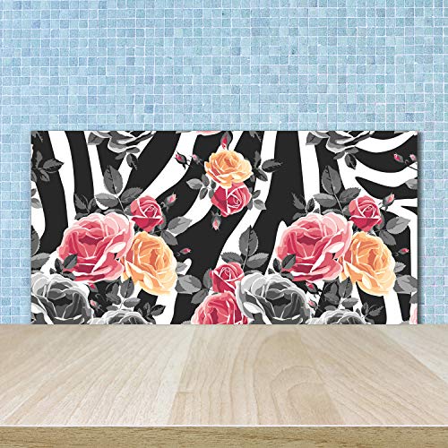 Splashback guard roses roses pour illuminer votre plan de travail