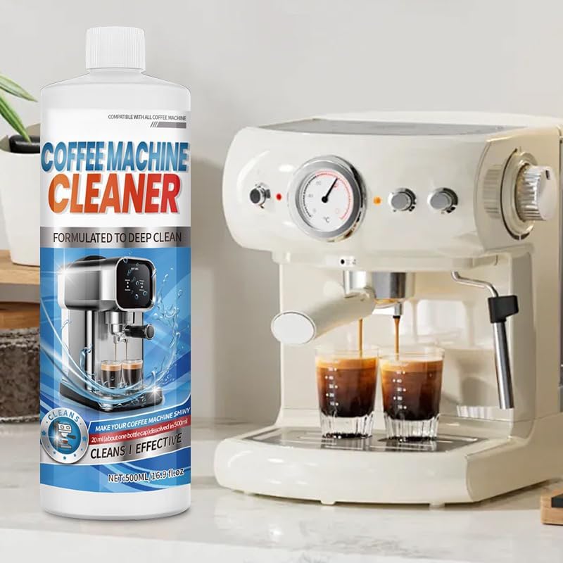Coffee Machine Descaling Solution- 16 oz (4 Uses) Coffee Maker Cleaner