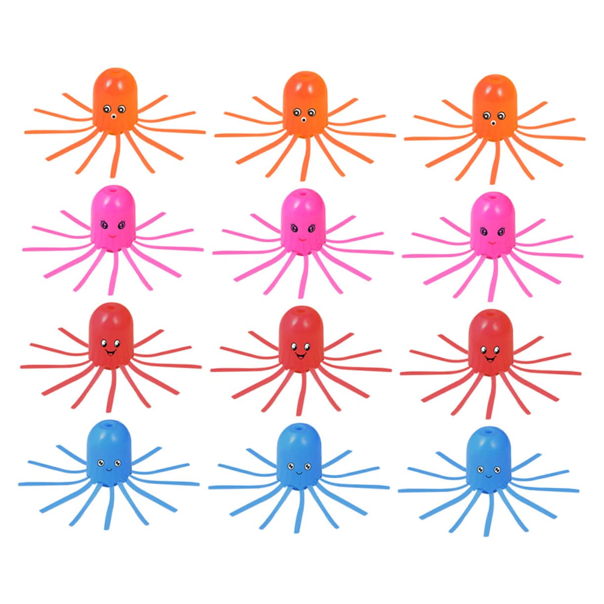 Vaguelly Educational Jellyfish Toy 16pcs Plastic Swimming Floats Sea Animal Toys Fun for Kids Ages 7 Random Color