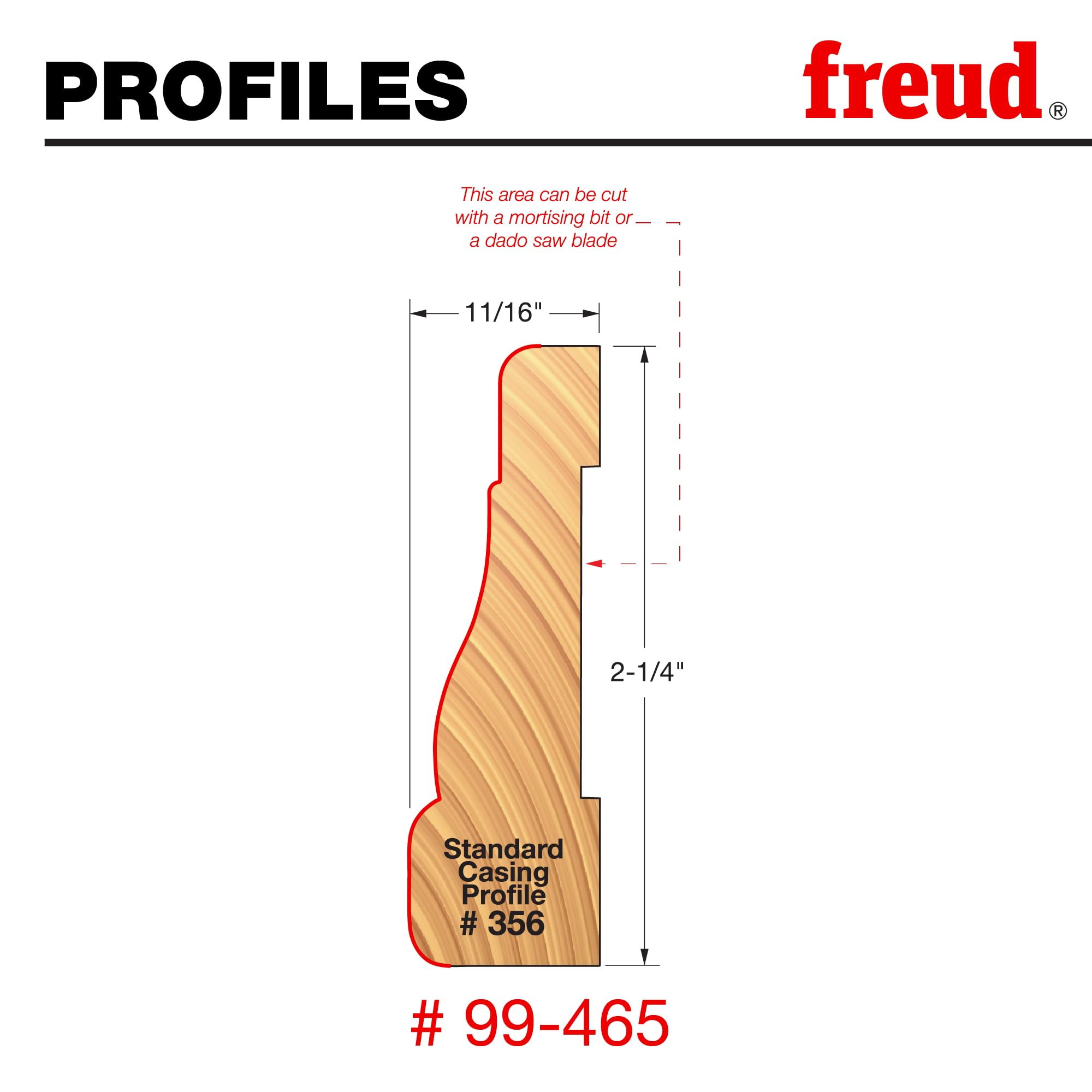 Freud 99-465: 1-5/8" (dia.) Casing Bit with 1/2" shank, 4" overall length, Multi, 1.625 inches x 1.9375 inches - Image 2