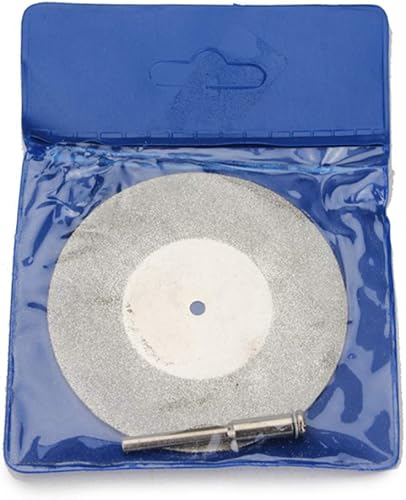 Disco de corte de metal de muela abrasiva de diamante de 2.362 in para mini accesorios de herramientas rotativas con eje de eje de 1 pieza, como se