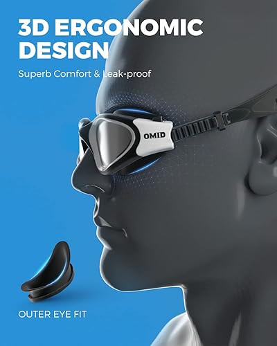 Miniatura 5 de OMID - gafas de natación, cómodas gafas de natación polarizadas para adultos