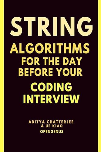 String Algorithms for the day before your Coding Interview