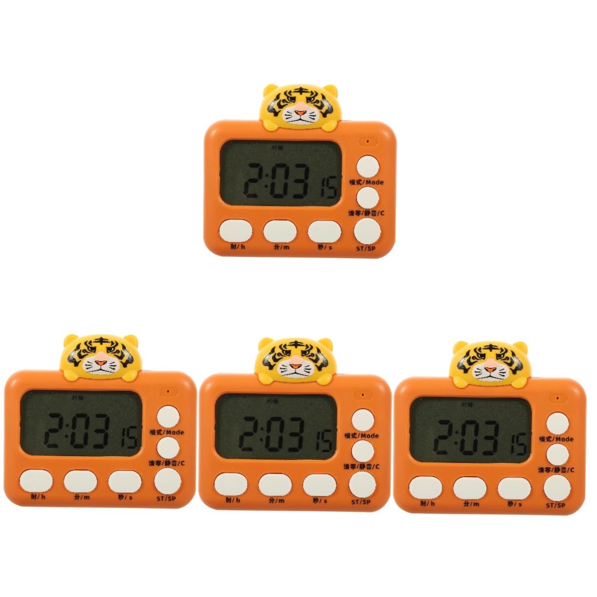 Ciieeo 4 Pièces Réveil Minuterie De Travail Minuterie Électronique Compte À Rebours Numérique s pour La Cuisson Mini Horloge Mini De Cuisine De