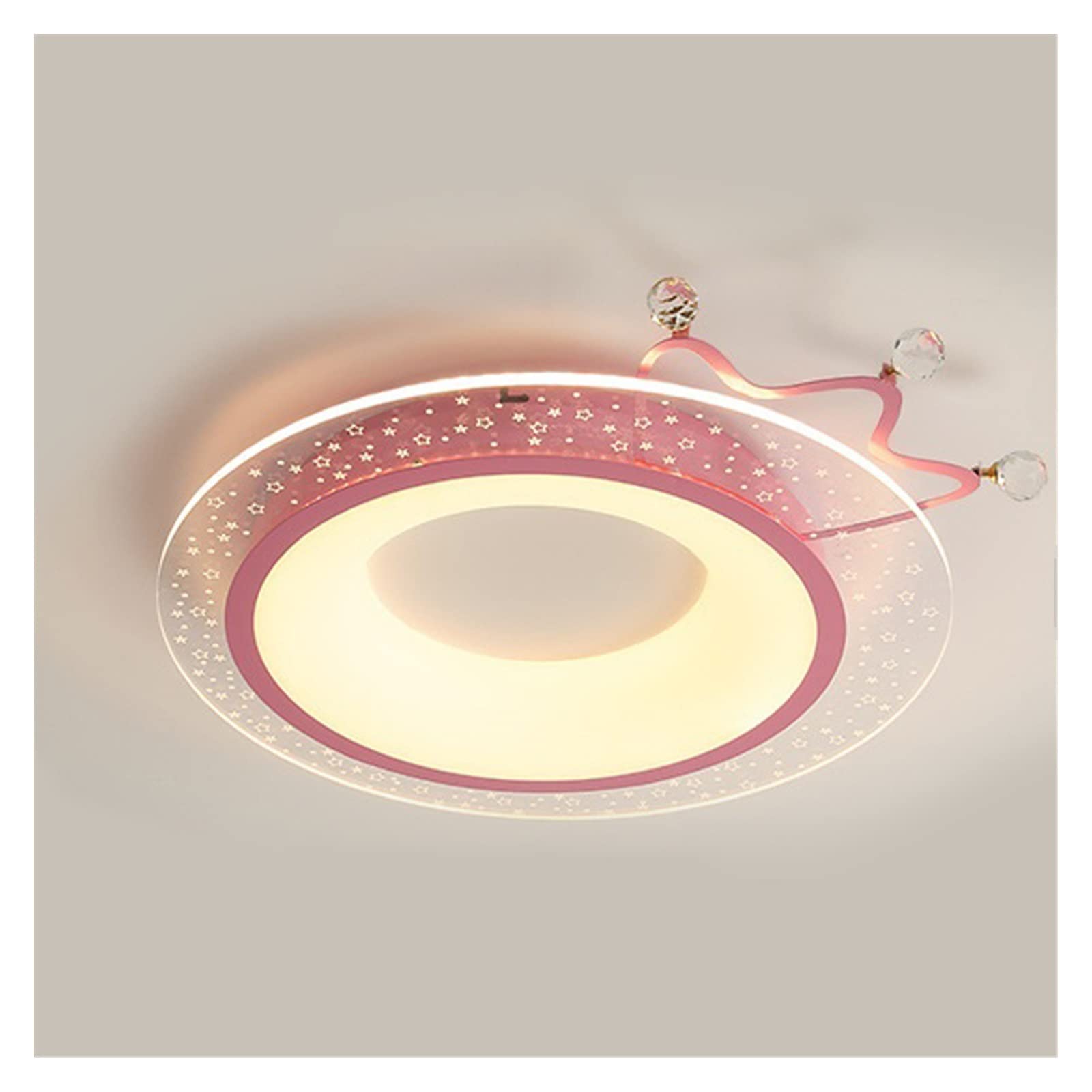 Lampa sufitowa do pokoju dziecięcego lampa sufitowa chłopiec dziewczyna lampa do sypialni ciepła żyrandol lampa LED prosta nowoczesna lampa do pokoju plafon (rozmiar : Roze)