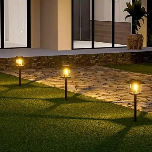 Albelt Solar Pathyway Lights Outdoor, 2 Pack Waterproof Solar Garden