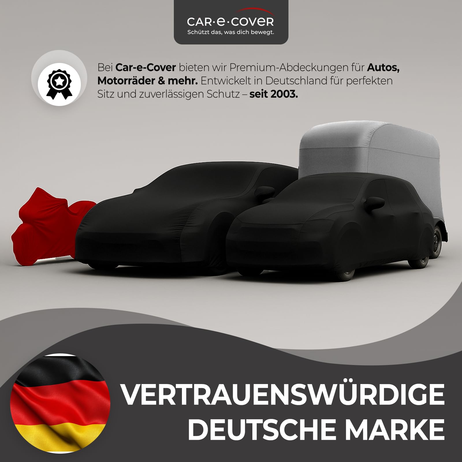 Autoabdeckung SUV Indoor Premium elastisch - Auto Abdeckplane atmungsaktiv - Ganzgarage Staubschutz & Kratzschutz - 180 g/m² Perfect Stretch von Car-e-Cover (Schwarz, SUV-XXL: Hohe kantige SUV's)