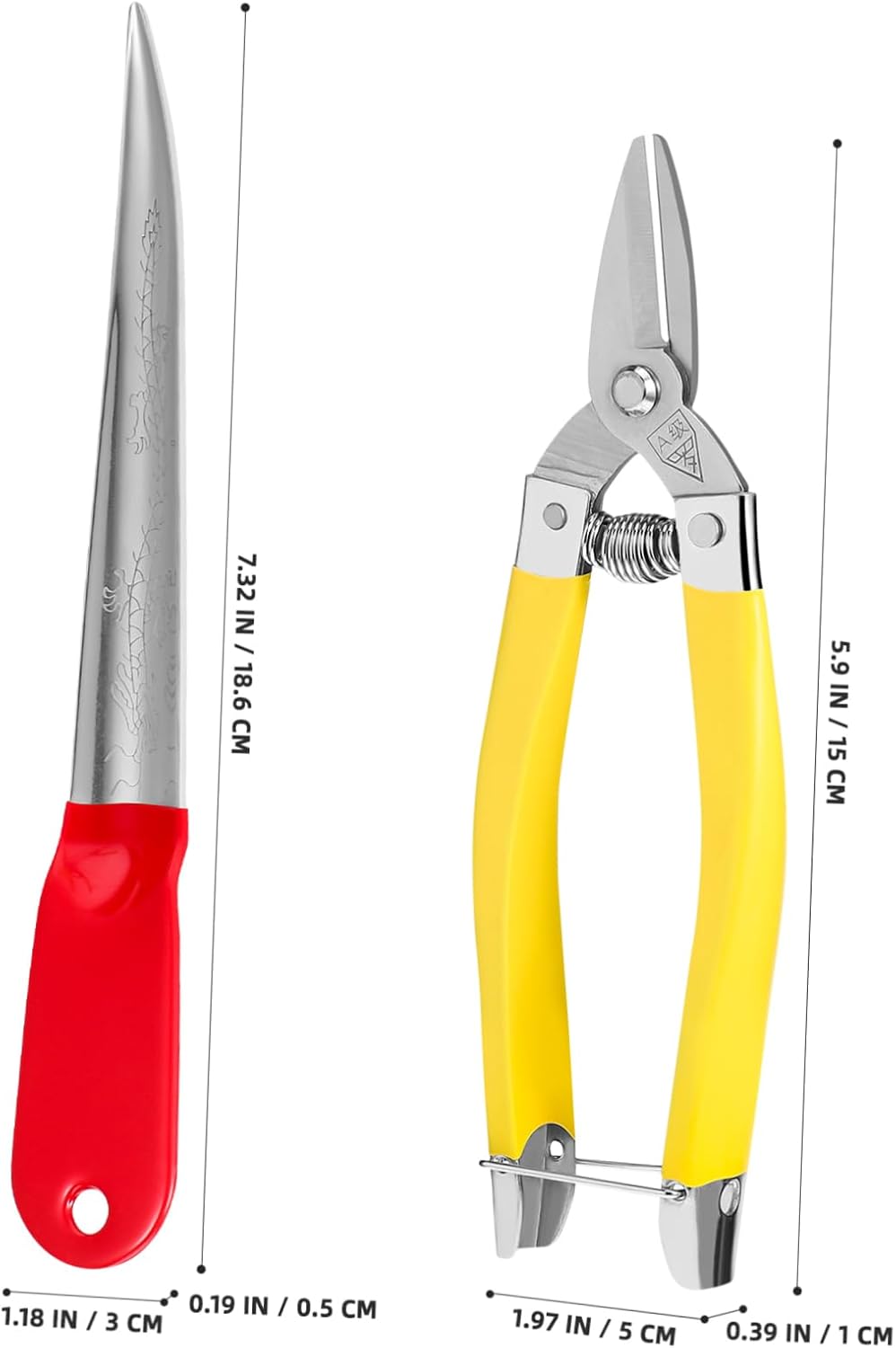FIXOSHEE 1Set Metal Wicker Repair Tool with Scissors Durable Rattan Repairing Tool for Basket Weaving and Furniture Restoration for Home Use and Crafting Projects