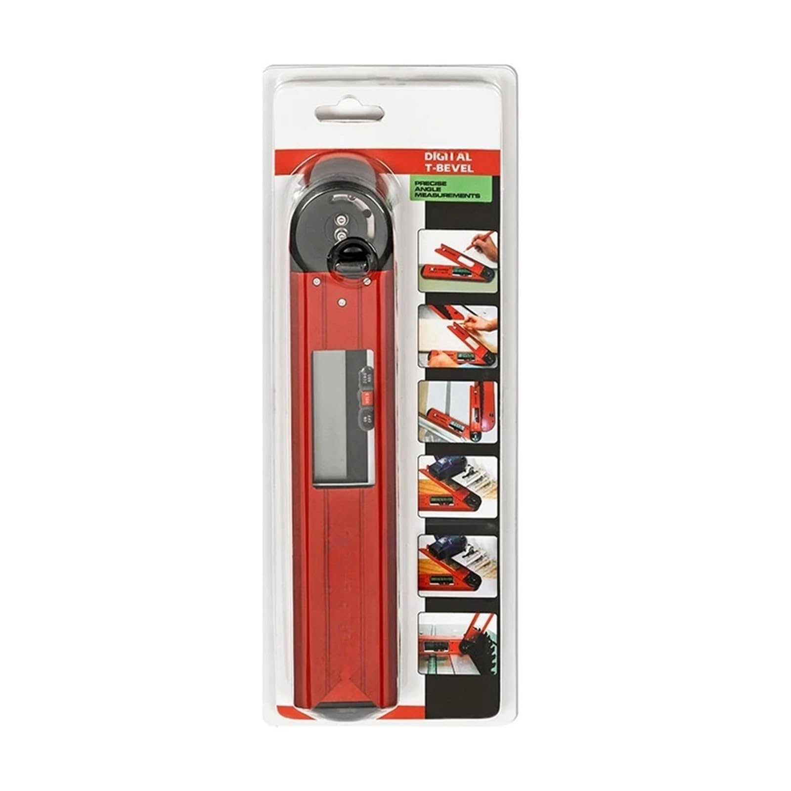 MUHM Goniómetro electrónico, Nivel de Burbuja Biselado Digital, medidor de ángulo, transportador, inclinómetro, Regla de ángulo de Burbuja