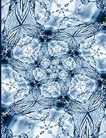 Fractal Photo Art Notebook: Splash of Water 7: A fractal image notebook made from a photo of a clear blue splash of water, and filled with college ruled paper. 1731202393 Book Cover