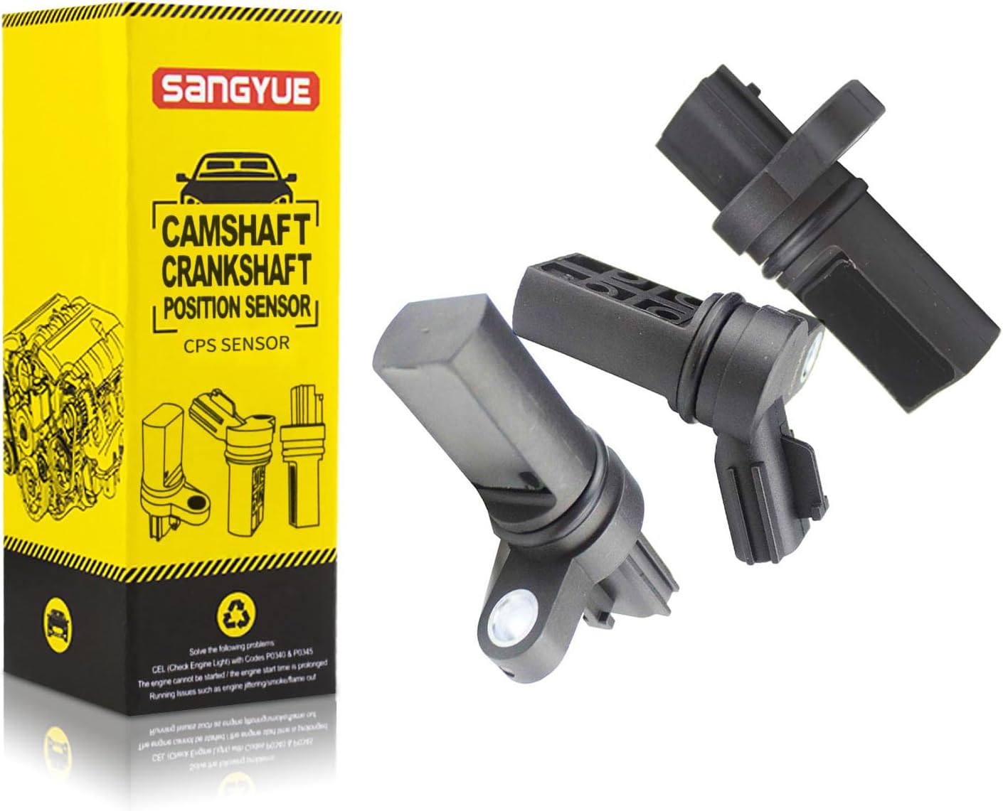 3pcs Crankshaft+ Camshaft Position Sensor kit for 2002-2003 2007-2008 Nissan Maxima 3.5L; 2003-2007 Nissan Murano 3.5L; Infiniti I35 3.5L