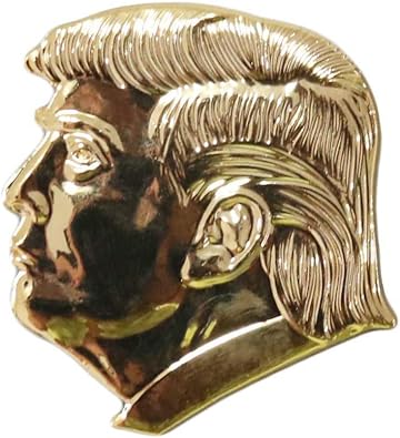 President Donald Trump Pin, Gold Plated Lapel Pins, 1.2" x 1.2", 1 Pack