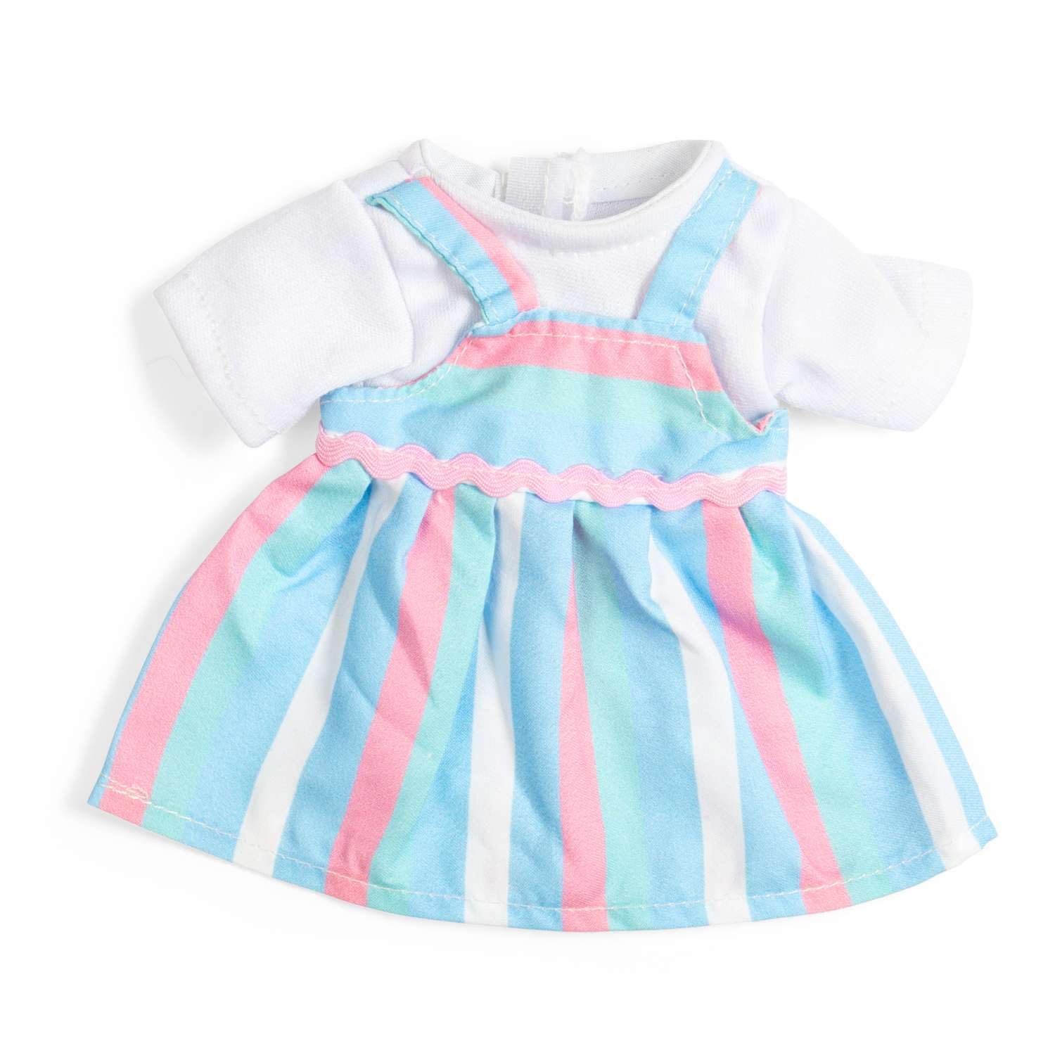 Bigjigs Toys Striped Dress (Small) | Doll Clothes for Kids' Ragdolls