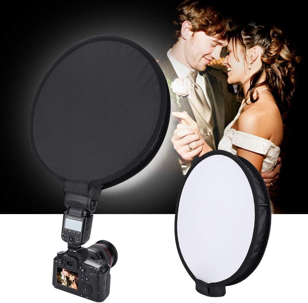Flash Diffuser, Round Softbox Speedlight Softbox 40cm Portable Flash Diffuser Universal Speedlite Softbox Diffuser for Speedlight Camera Flash Diffuser Diffuser Cap Photography Camera Accessories