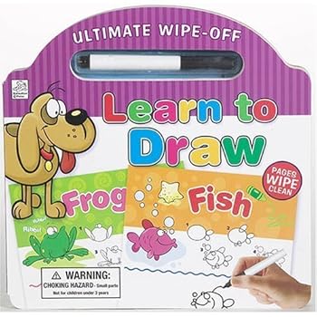 Hardcover Ultimate Wipe Off Learn To Draw Book