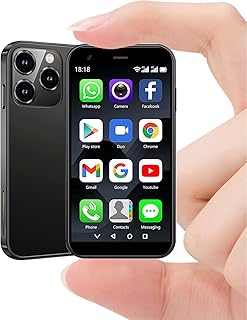 Mini Celular, 4G Mini Smartphone Desbloqueado con 3.0" Pantalla táctil HD,Teléfono celulars para niños,2GB + 16GB,Batería de 2000 mAh,Doble SIM,Face ID/GPS,Regalo para niños | Mini Celular