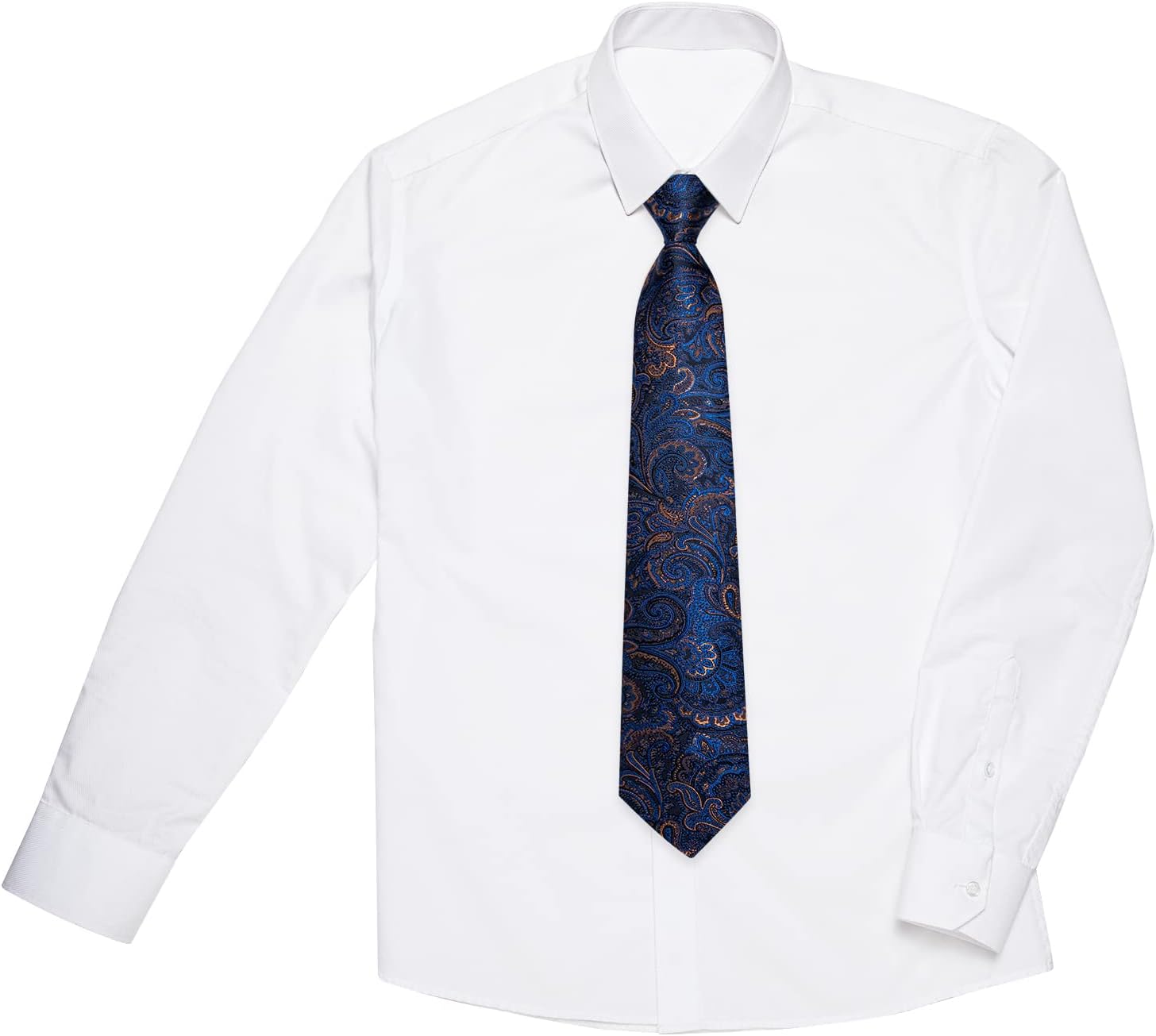 DiBanGu Boys Pre-tied Neckties and Pocket Square Set Adjustable Strap Tie for Kids Wedding Party Graduation School Uniforms - Image 5