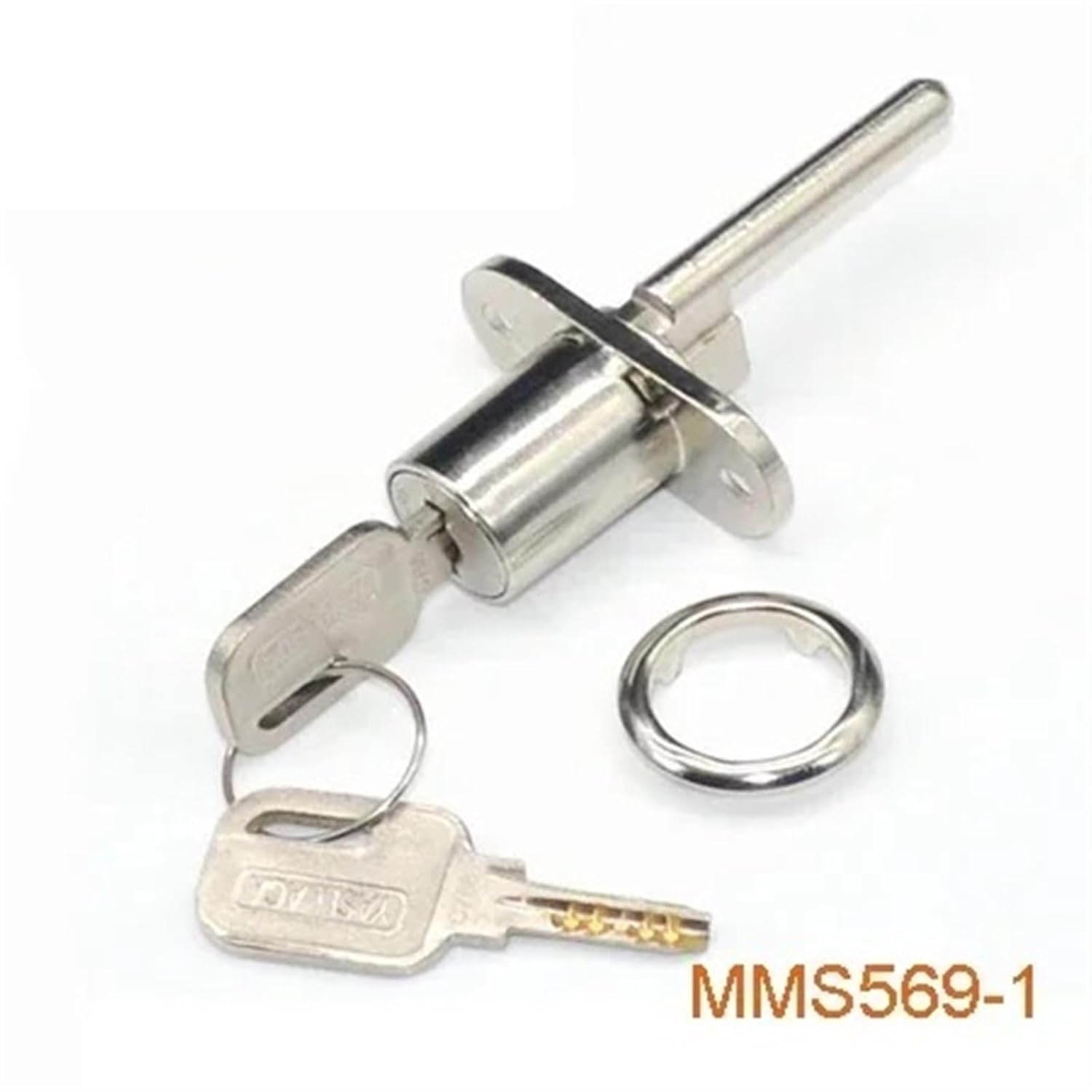 Cabinet Drawer Lock for Mailbox Tool Box File Cabinets with 2 Folding Keys DIY Furniture Hardware Rarelock 1Pcs(56901 Pack of 1)