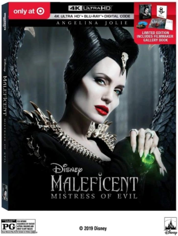 Maleficent: Mistress of Evil (Target exclusive) (4K UHD/Blu-ray/Digital) includes Filmmaker Gallery Book