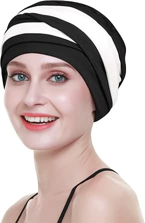 FocusCare Chemo Turbans Für Frauen – Aus Bambus-Viskose, Dehnbar, Für Haarausfall & Als Stylische Kopfbedeckung