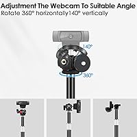 Vista 7 de Nycetek Soporte de trípode para cámara web para escritorio: soporte para cámara web para Logitech Brio C920 C922 C615 C930e - Trípode