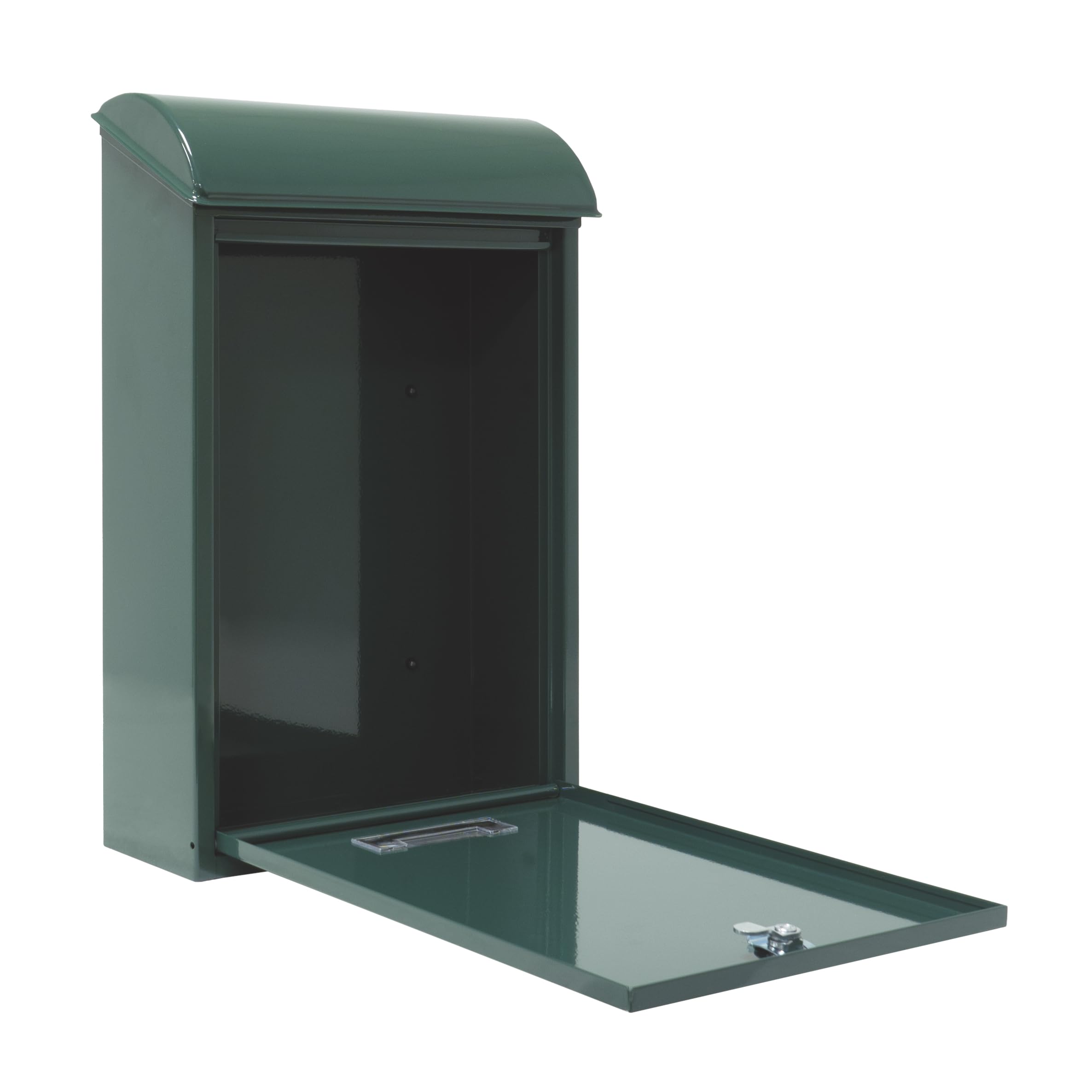 AMIG 10429 - Modèle 2 Boîte Aux Lettres Extérieure En Acier Couleur Noire Dimensions : 40 X 25 X