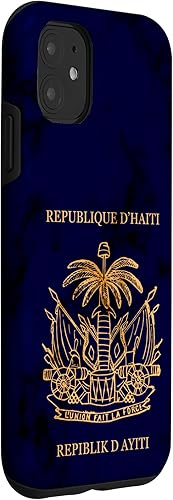 Vista 18 de iPhone 13 Pro Haití, haitiano, pasaporte de Haití, bandera de Haití. Funda