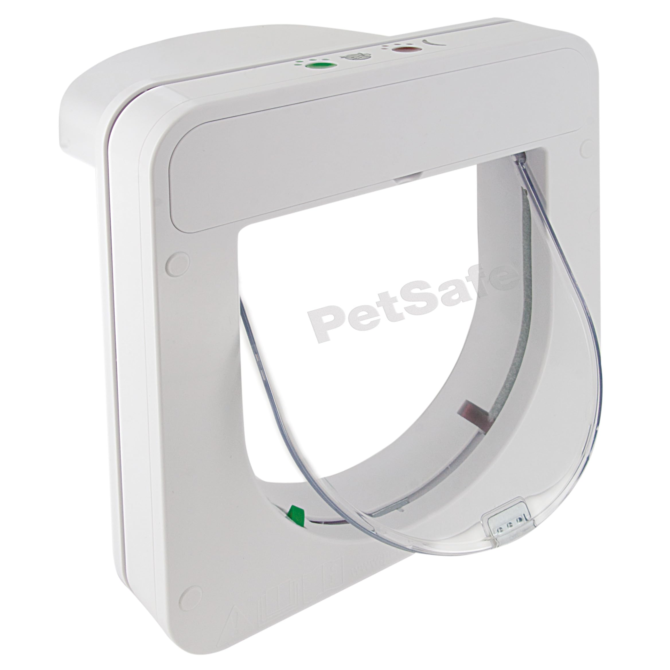 PetSafe Petporte Smart Flap Mikrochip Katzenklappe - Fortschrittliche Technologie, Chiperkennung - Für Wand- & Türmontage geeignet - Weiß