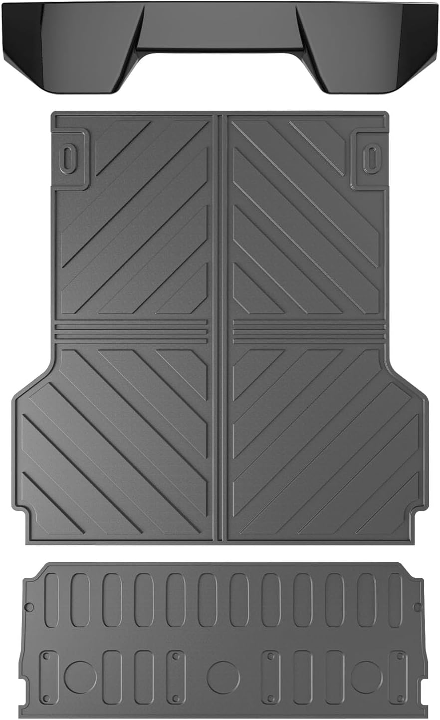 Truck Bed Mat Compatible with 22-25 Maverick Rear Spoiler Truck Liner Tailgate Mat Cargo Liner Replacement for 2022-2025 Ford Maverick Accessories