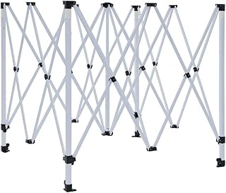 Vispronet 10x10 Canopy Frame – Adjustable Steel Tent Structure with (3) ...