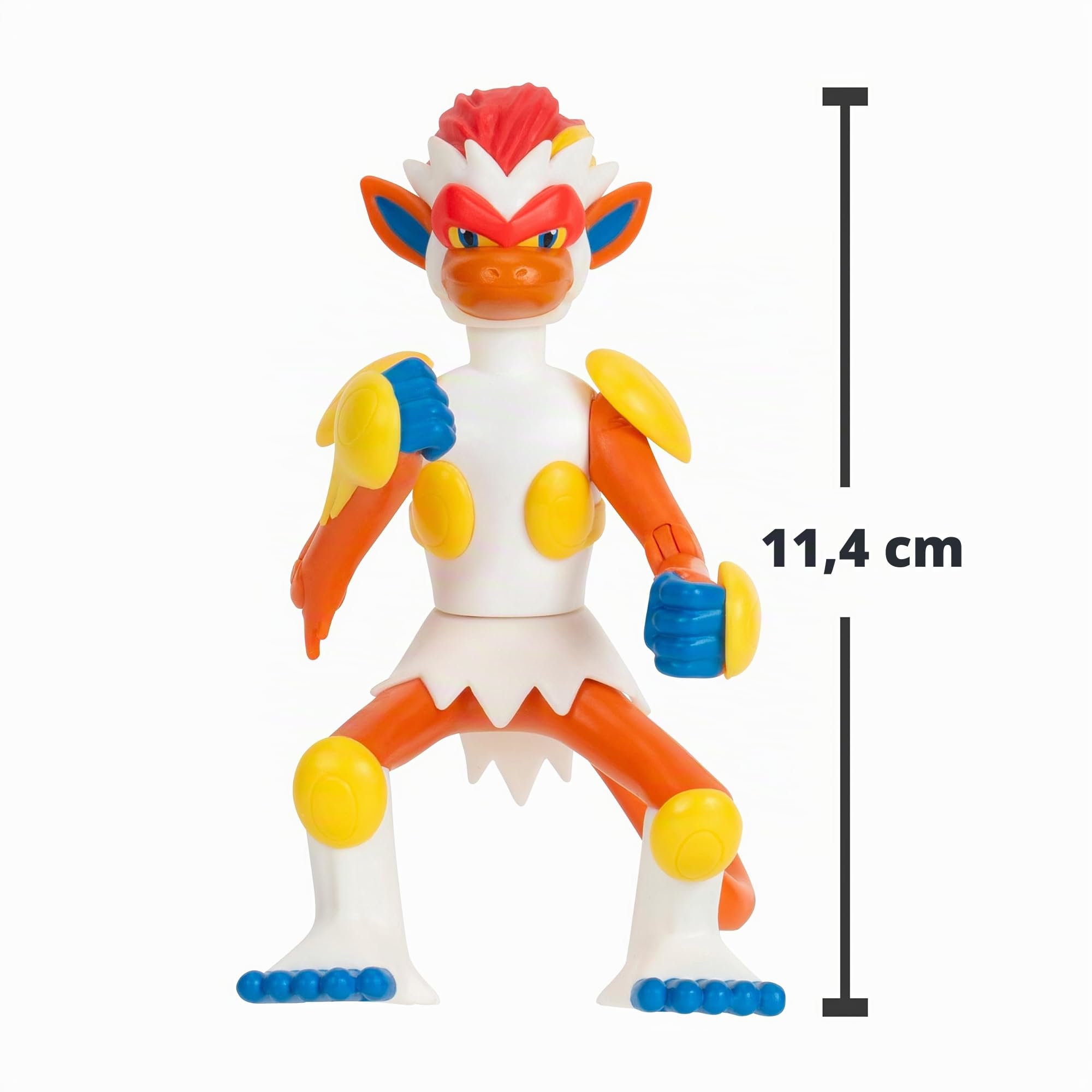 Pokemon Battle Figure - Paquete de 3 figuras de batalla de Pancham y Lucario de 2 pulgadas y figuras de batalla Infernape de 3 pulgadas