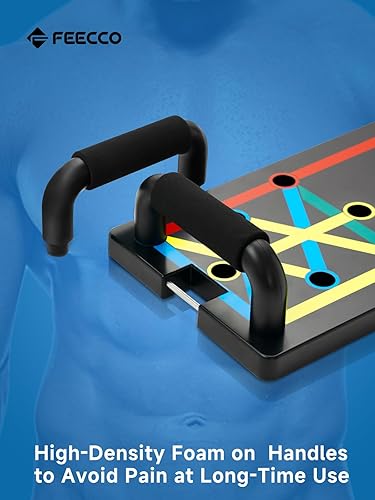 Miniatura 3 de FEECCO - Tabla de empujar, diseño plegable con asas suaves, para todos los tamaños de cuerpo