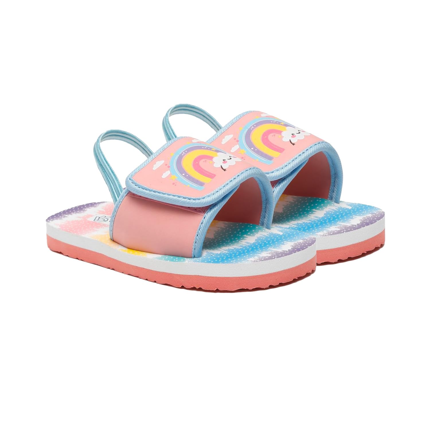ONYC Kids Slippers for Girls with Adjustable Strap Premium Rainbow Pink (3 Years) (B0CN12HDJD) Amazon Price History, Amazon Price Tracker