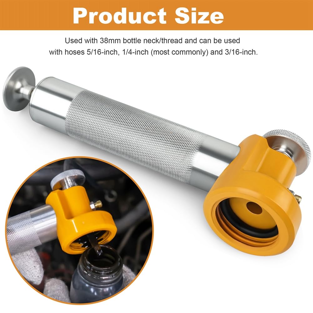 Bomba de Vacío Universal para Muestreo de Aceite con Válvula de Liberación para Mangueras de 5/16″, 1/4″ y 3/16″