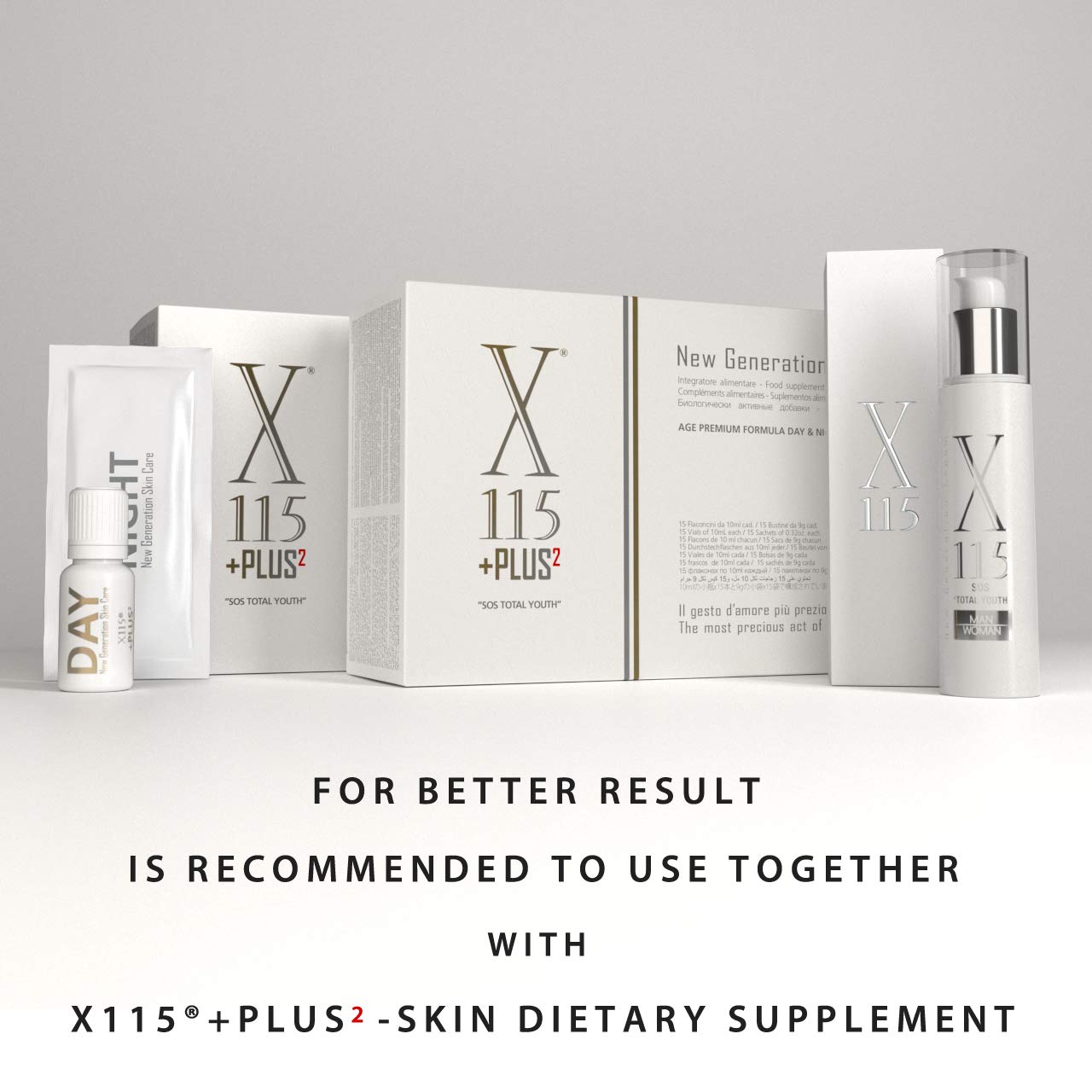 X115® | Crema Antiarrugas Hombre | 50 ml ► Crema para la Cara | Fórmula Completa HIDRATANTE + EFECTO LIFTING | Ácido Hialurónico Colágeno Pantenol karité Vitamina A, Vitamina C, Vitamina E