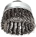 Weiler Vortex Pro Wire Cup Brush, Threaded Hole, Carbon Steel, Partial Twist Knotted, 3" Diameter, 0.02" Wire Diameter, 5/8"-11 Arbor, 14000 rpm (Pack of 1)